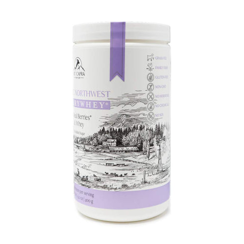 Mt. Capra Since 1928 Pacific Northwest BerryWhey - Non-GMO Meal Replacement Shake with Blueberries, 14.1 Ounces
