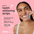 Zimba Vegan Teeth Whitening Strips, Enamel Safe Hydrogen Peroxide Teeth Whitener for Coffee and Wine Stains