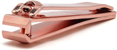 PrettyClaw Nail Clippers, Sharp Edge Fingernail and Toenail Clipper, Stainless Steel for Manicure and Pedicure (Rose