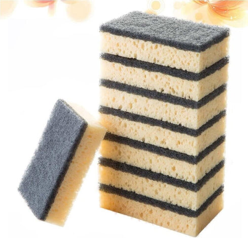 Sponges Kitchen, 8pcs Dish Washing Sponge – Heavy Duty Scrub Sponge for Reusable Kitchen Cleaning Dishes, Pots, Pans