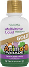 Natures Plus Animal Parade Gold Children's Liquid Multivitamin - 16 fl oz, Natural Tropical Berry Flavor, Immune