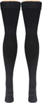 Truform Compression Socks, Men's Dress Socks, Thigh High Over Knee Length, 20-30 mmHg, Black, Small
