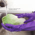 Alimat PluS Reusable Cleaning Gloves, 4PCS, Latex Free, Waterproof, Large, Blue+Purple, Dishwashing