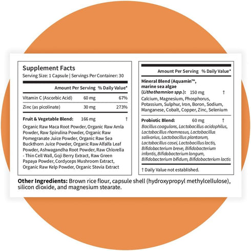 Immune, 30 Pattern Wellness Zinc Complex Supports Skin & Digestive Health High Absorption Zinc with Vitamin C