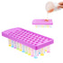 Kare & Kind Lip Balm Crafting Kit, Easy Filling Tray and Spatula, 50 Empty Tubes with Caps (10x5 Colors)