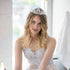 Lurrose Star Shaped Rhinestone Crowns, Bridal Tiaras Headpiece for Wedding Ceremony Party