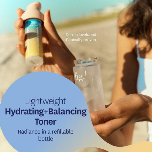 Hydrating & Balancing Toner, 30ml, Gel-Like Serum for Hydration & Skin Prep