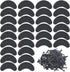 30PCS Heel Plates, Black Heel Taps Rubber Tips Sole Repair Pad Replacement with Nails