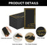 Horaldaily Birthday Disposable Paper Decorative Guest Napkins, Happy Birthday Gold Foil Black Elegent Celebration Hand
