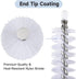 Heavy-Duty Straw Cleaner Brush Set, 4-Pack, 10-Inch & Multi-Diameter, Full Bristle Coverage for All Straw Sizes