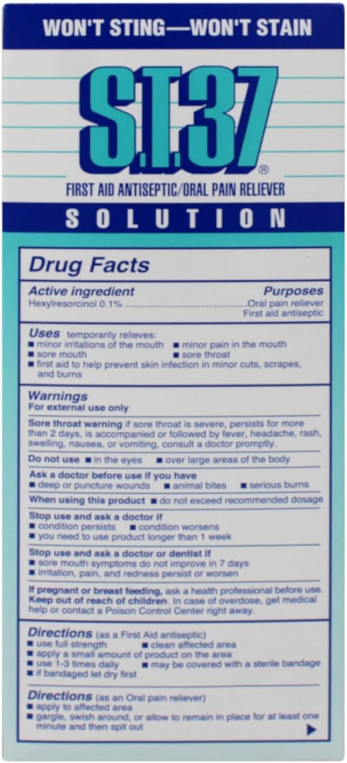 ST 37 First Aid Antiseptic Solution, 16 Oz. (Pack of 2)