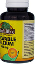 Nature's Blend Calcium Chewable 500 mg, Bavarian Cream, 100 Tabs