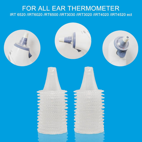500pcs Probe Covers for Thermometer, Ear Thermometer Refill Caps for Braun and Other Digital Thermometers