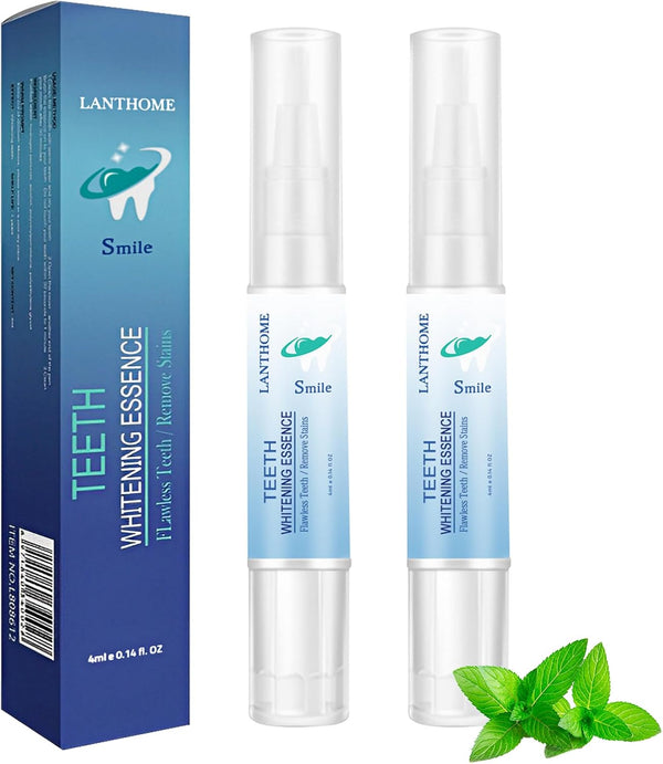 Teeth Whitening Pen, Essence Gel for Intensive Stain Removal, 2pcs to Whiten Teeth and Reduce Yellowing