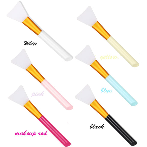 Silicone Face Mask Brush, 12 Pcs Soft Silicone Facial Mud Mask Applicator Beauty Tool