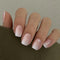 Press on Nails Acrylic Fake Nails with Design Full Cover False Nails for Women Reusable Nail Kit with Nail Glue Adhesive Tabs Nail File (French Gradient Pink, 30pcs)