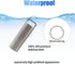 HRX Package Waterproof Stainless Steel Pill Case Keychain, Durable Small Pill Box for Men, Outdoor EDC Tool