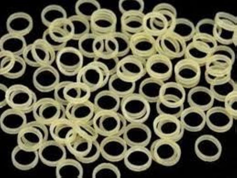 3/16 Inch Orthodontic Elastic Rubber Bands, 100 Bands per Pack, Natural, Heavy 4.5 Ounces by AdentalZ