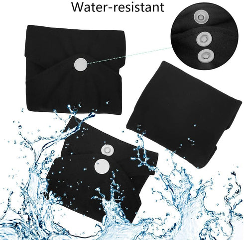Reusable Bamboo Sanitary Towels Pads | TopDirect 8 Pack Medium & Large Heavy Flow Night Pads with Wet Bag for Women