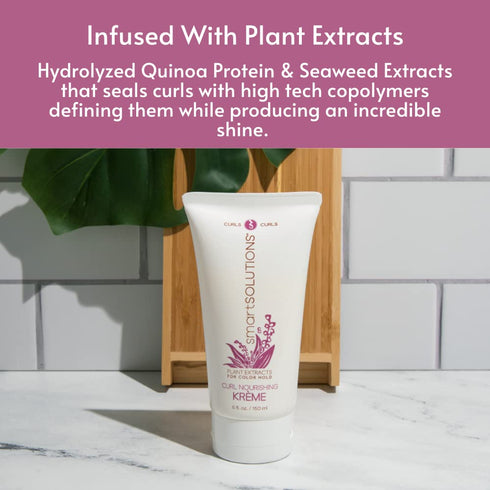 smartSOLUTIONS Curl Nourishing Kreme, 5 oz, Curl Defender, Defies Humidity