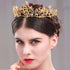 Yean Adult Tiaras and Crowns Gold Wedding Princess Queen Crown Baroque Vintage Hair Accessories