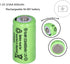 10 Packs 2/3AA Size Rechargeable Batteries, 600mAh 1.2V Ni-MH for Solar Lights (Not AA Standard Size)