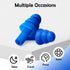 100 Pairs Ear Plugs for Sleeping, Reusable Silicone Sound Blocking Earplugs, Waterproof Noise Reduction for Shooting