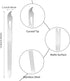 simarro 6 Pcs Metal Nail Files - Stainless Steel Double Sided Manicure Files for Fingernail and Toenail Care