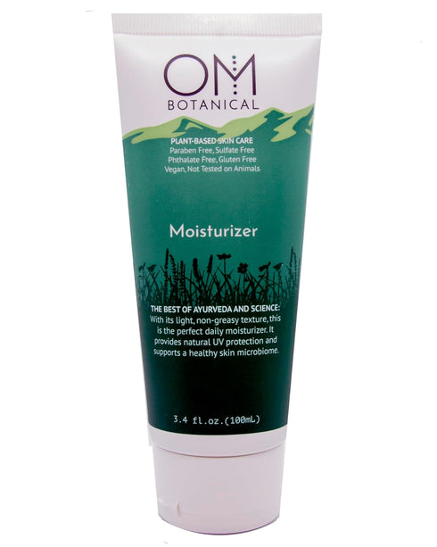 Plant-based Daily Organic Moisturizer for Women & Men, Ayurvedic Vegan Face and Body Lotion, pH-Balanced Non-Greasy