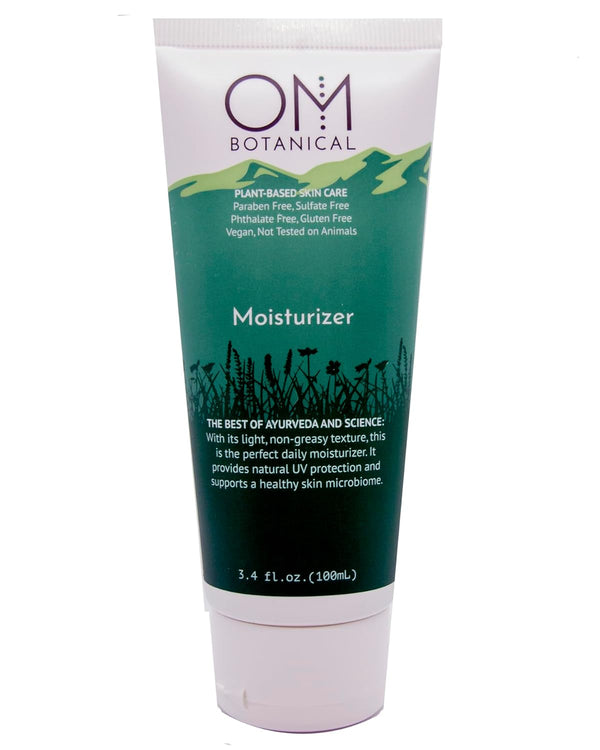 Plant-based Daily Organic Moisturizer for Women & Men, Ayurvedic Vegan Face and Body Lotion, pH-Balanced Non-Greasy