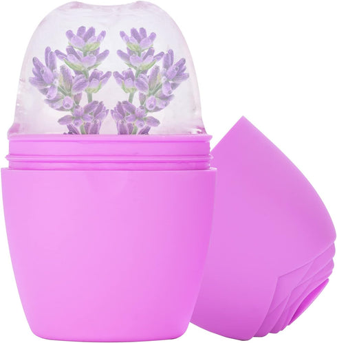 Ice Face Roller, Silicone Roller for Tightening Skin, Reusable Facial Ice Mold for Puffiness Relief.