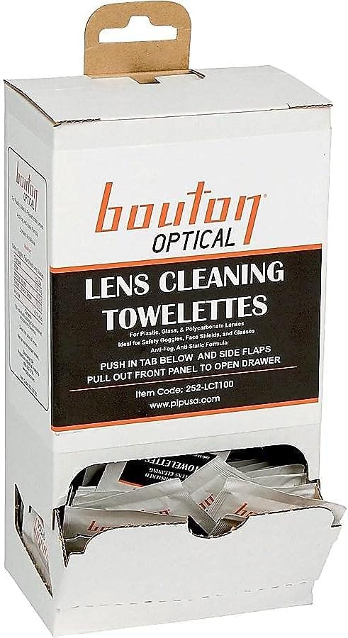Bouton Optical 252-LCT100 Large Lens Cleaning Towelette Dispenser