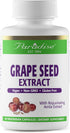 Paradise Herbs Grape Seed Extract, Active Whole Spectrum Antioxidant, Vegan, Non-GMO, Gluten-Free, 90 Capsules.