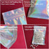 100 Pieces Mylar Holographic Resealable Bags - 3 x 4" Smell Proof Foil Pouch for Party Favor Food Storage (Holographic