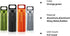 Patelai 4 Pieces Portable Pill Case, Waterproof EDC Container for Travel, Aluminum Pill Bottle Keychain Holder