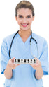 Pack 2 Weekly Pill Organizer - of - Pill Planner to Separate Pills & Vitamins Each Week, Medication Reminder Daily