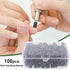 Rolybag Sanding Bands for Nail Drill - 100 Fine Sand Bands with Storage Box for 3/32" Nail Drill