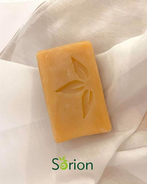 Sorion Soap for Face and Body - Comforting Skin Care with Coconut Oil, Neem, Turmeric, and Essential Oils
