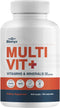 Multivit+ Athlete's Multivitamin - Whole Food-Sourced Nutrients for Performance & Muscle Health, 90 Day Supply