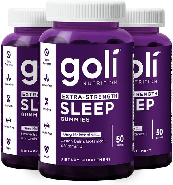 Goli Nutritional Supplement, Extra Strength Sleep Gummy 10mg Melatonin - 150 Count, Vegan, Gluten-Free