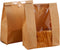 PAVNSO 30 Pcs Bread Bags, Large Paper Toast Bags with Window, Sourdough Bread