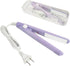 Mini Hair Straightener 2 in 1, Ceramic Tourmaline Flat Iron for Straight and Curly Hair - Purple