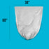55-60 Gallon Trash Bags - 50 Count Bulk, Heavy Duty Clear Plastic Recycling Bags for Home, Commercial, Outdoor Use