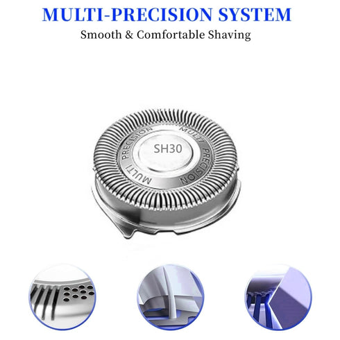 SH30/52 Replacement Heads, Compatible with Philips Norelco Series 3000, Replacement Blades for Philips Norelco Shavers