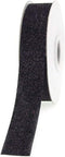 Homeford Firefly Imports Glitter Ribbon Wrapping, 7/8-Inch, 25 Yards, Black, 7/8" by Homeford