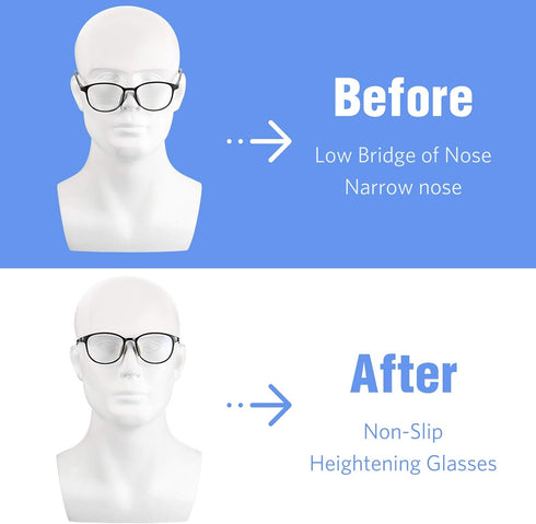 Frienda Silicone Adhesive Eyeglass Nose Pads, Anti-Slip Nose Bridge Pads for Eyeglasses, 12 Pairs
