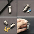 Small Titanium Pill Case with Keychain, Waterproof Pill Holder Container, Portable Mini Size Pill Box for Outdoor