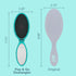 Wet Brush Pop Go Detangler, Blue Teal - Foldable Travel Brush, Ultrasoft IntelliFlex Bristles, Built-In Mirror Handle,