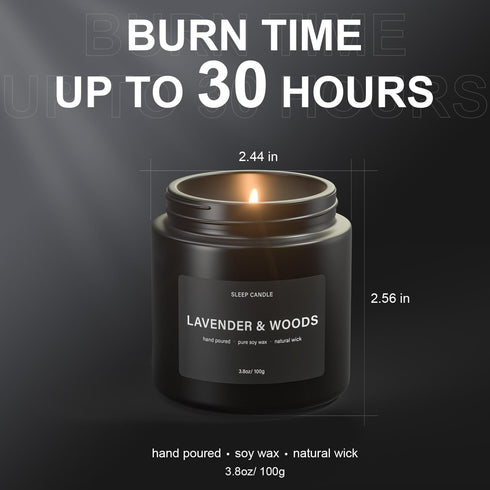 Set BOYUJK Candles for Home - Scented Candle for Stress Relief and Sleep, Birthday Gifts for Men