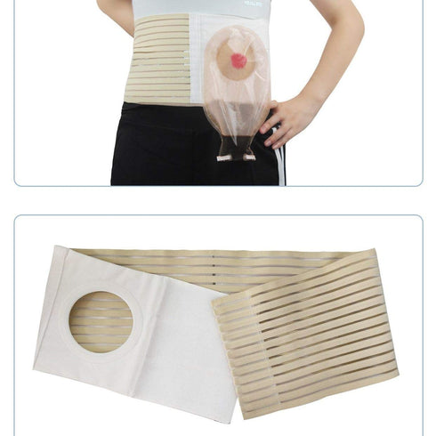 Ostomy Belt Colostomy Belt (Hole 3.14") Medical Stoma Support with Compression Support (XL: 45.28''-49.21'')